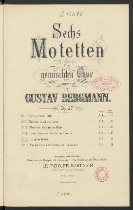 No. 5: O Lamm Gottes