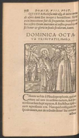 Dominica Octava Trinitatis ...