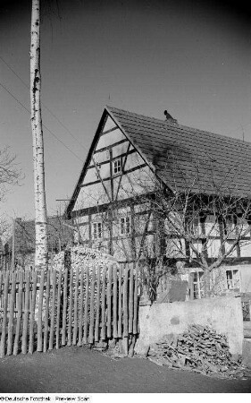 Ansicht eines Fachwerkhauses (Windischleuba ?)