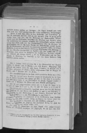 Personalstatistik während des Jahres 1860 bis August 1861.