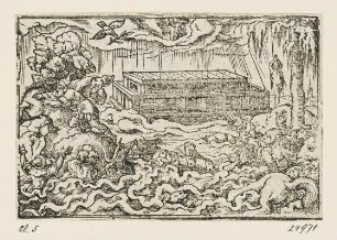 Sintflut, aus: "Biblische Figuren deß Alten Testaments", Frankfurt am Main 1562