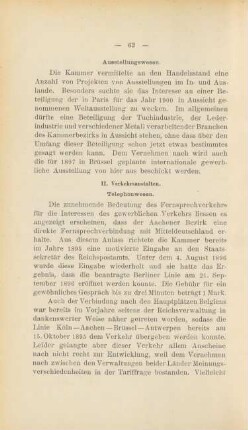 II. Verkehrsanstalten.