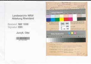 Entnazifizierung Otto Jurzyk , geb. 15.05.1897 (Steiger)