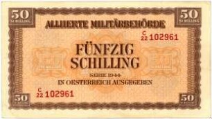 Geldschein, 50 Schilling (ATS), 1944