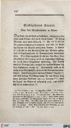 Sechszehntes Kapitel: Von den Gerichtshöfen in Athen
