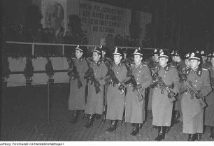 80. Geburtstag von Wilhelm Pieck, Veranstaltung des Rat des Bezirkes, Kundgebung anlässlich des Geburtstages, 3. Januar 1956