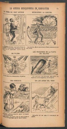 La guerra rusojaponesa en caricatura