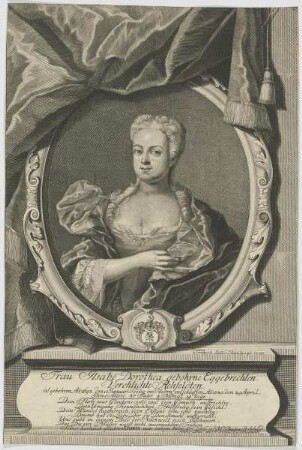 Bildnis der Ilsabe Dorothea gebohrne Eggebrechten. verehlichte Rehfeldten