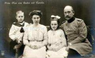 Max von Baden mit seiner Familie