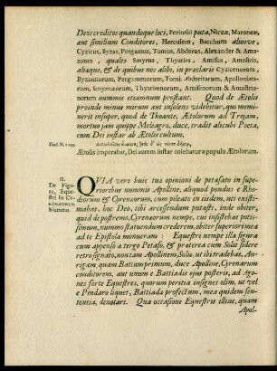 II. De Figura, Equestri In Cyrenaeorum Nummo.