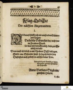 Traur-Gedichte