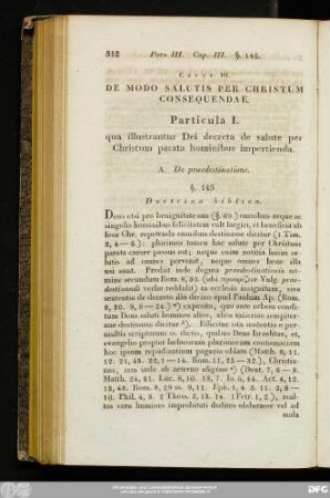 Caput III. De Modo Salutis Per Christum Consequendae.