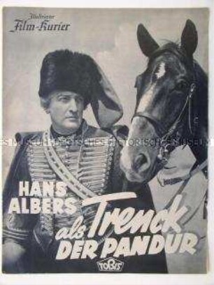 Filmzeitschrift zu dem deutschen Spielfilm "Trenck der Pandur"