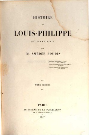 Histoire de Louis-Philippe, roi des Français, 2