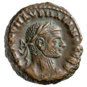 Münze, Tetradrachme, 273 / 274 n. Chr.