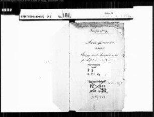 Belegakte zu dem Zivilstandsregister der Juden der Gemeinde Fürstenberg mit den Orten Bleiwäsche, Essentho, Fürstenberg, Giershagen, Leiberg, Meerhof, Oesdorf, Wünnenberg (Juden und Dissidenten Akte Gen. 1847-1878)