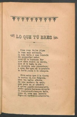 Lo que tú eres