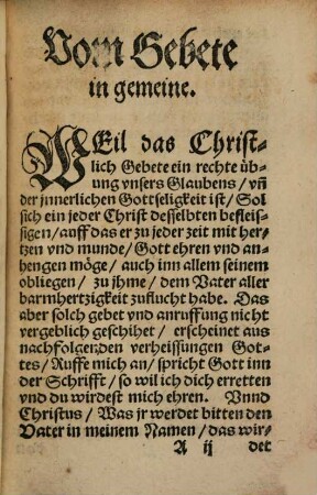 Ein christlich Betbüchlein samt etzlichen gottsel. Betrachtungen