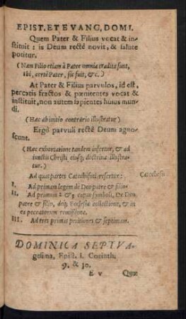 Dominica Septuagesima ...