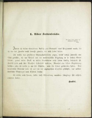 I. Uiber Kettenbrüche