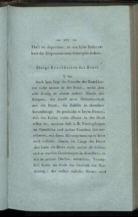 Einige Krankheiten der Brust.