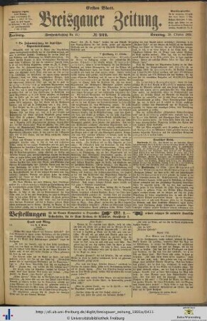 18.10.1891 (Erstes Blatt)