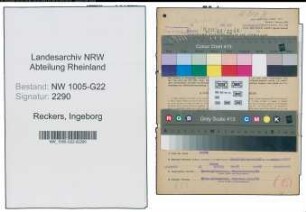 Entnazifizierung Ingeborg Reckers , geb. 23.09.1921 (Geschaeftsfuehrerin)