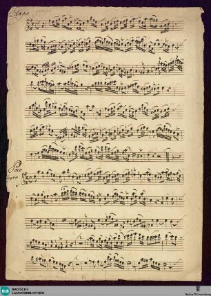 Sonatas - Mus. Hs. 1130,22 : fl (2), bc; D; WenG 51 GraunWV B:XV:58 GroT 3057-D