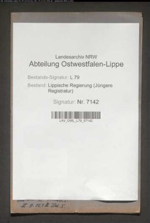 Revision der Amtsgemeindekasse Lipperode