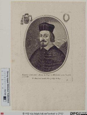 Bildnis Papst Alexander VII. (Fabio Chigi) (reg. 7. 4. 1655 - 22. 5. 1667)