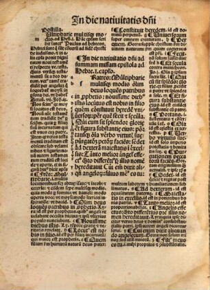 Postille maiores in epistolas et evangelia : per totius anni decursum, tam dominicalium quam ferialium ...