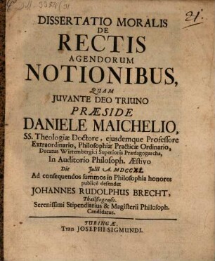 Diss. mor. de rectis agendorum notionibus
