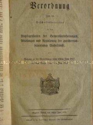 Gesetz zu den Preußischen Agrarreformen