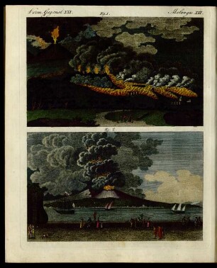 Der Vesuv. Lava und Aschen-Ausbrüche desselben.
