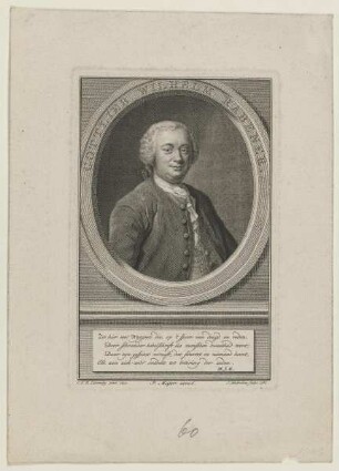Bildnis des Gottlieb Wilhelm Rabener