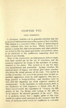 Chapter VIII. Wind pressures.