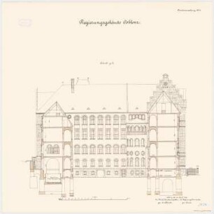 Regierungsgebäude, Koblenz: Querschnitt 1:100