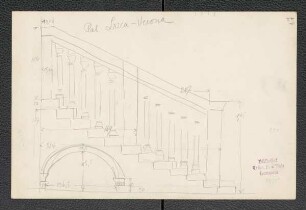 Casa da Lisca zu Verona, Treppe im Hof