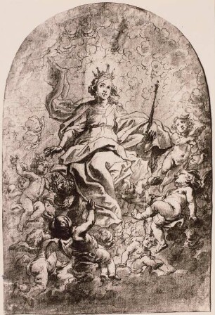 Himmelfahrt Mariae, von Engeln umgeben