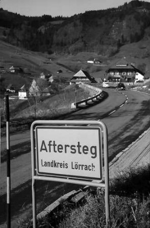 Ortschild "Aftersteg"