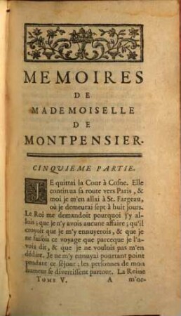 Mémoires De Mademoiselle De Montpensier, Fille de Gaston D'Orléans, Frère De Louis XIII. Roi de France, 5