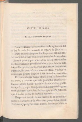 Capítulo XXIX - Lo que determinó Felipe II.
