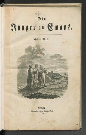 Theil 1: Die Jünger zu Emaus