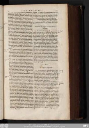 Sectio I. De nomine Angelorum.