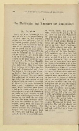 VI. Das Menschenleben nach Berufsarten und Himmelsstrichen.