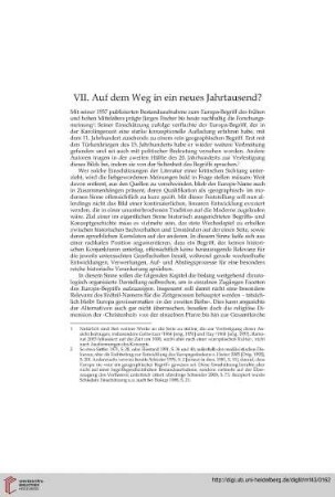 VII. Auf dem Weg in ein neues Jahrtausend?