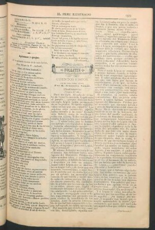 Folletín : Cuentos vistos. Aquél era otro López. (Continuación)