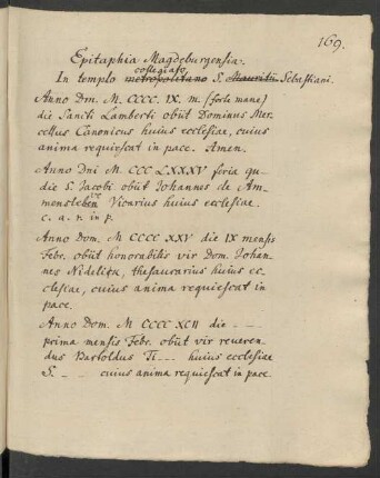 Epitaphien und Inschriften