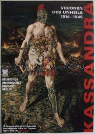 Plakat zur Ausstellung "Kassandra - Visionen des Unheils 1914-1945"