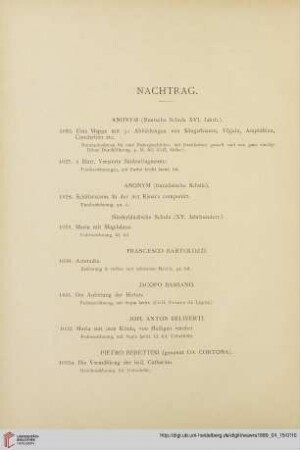 Nachtrag (Nr. 1026 - 1048)